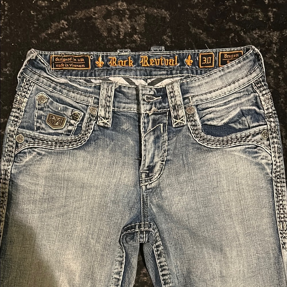 Rock Revival Blue Jeans